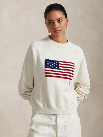 Felpa di Polo Ralph Lauren in bianco: frontale