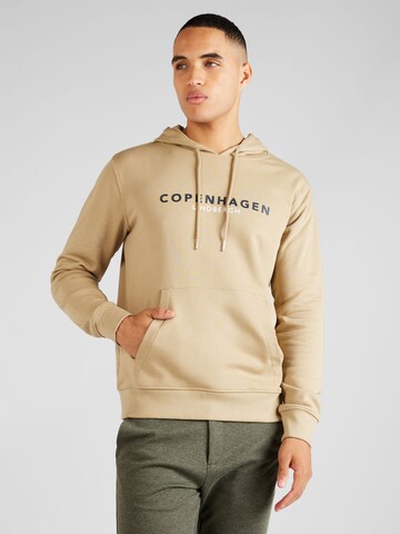 Lindbergh Sweatshirt 'Copenhagen' in Beige: predná strana