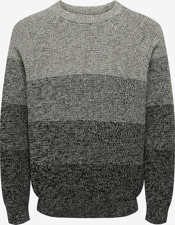 Only & Sons Trui 'ONSBirk' in Grijs: voorkant