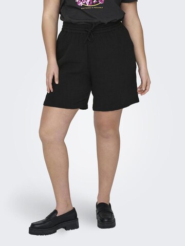 ONLY Carmakoma Regular Pants in Black: front