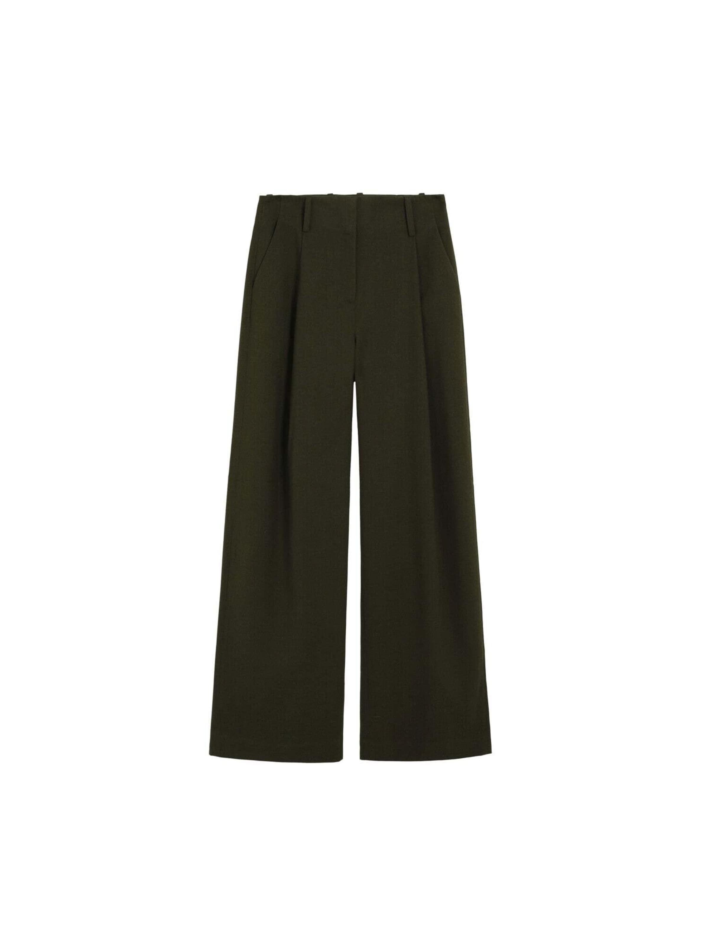 Scalpers Regular Trousers in Green: front