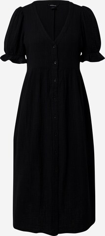 Robe-chemise Monki en noir : devant