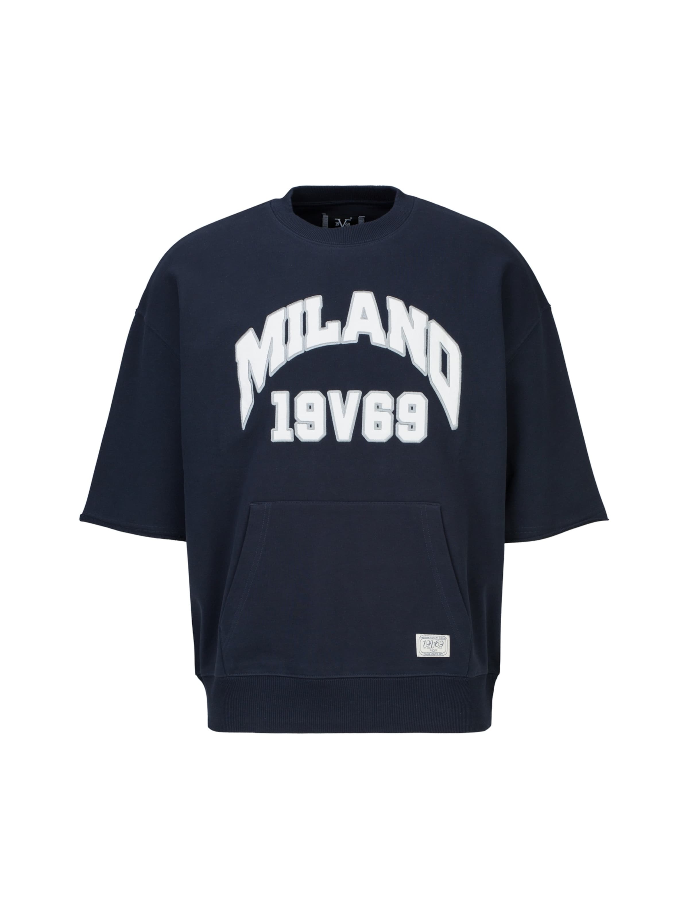 19V69 ITALIA - Sudadera 'Verdi College' en azul: frente