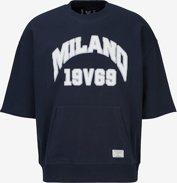 19V69 ITALIA - Sudadera 'Verdi College' en azul: frente