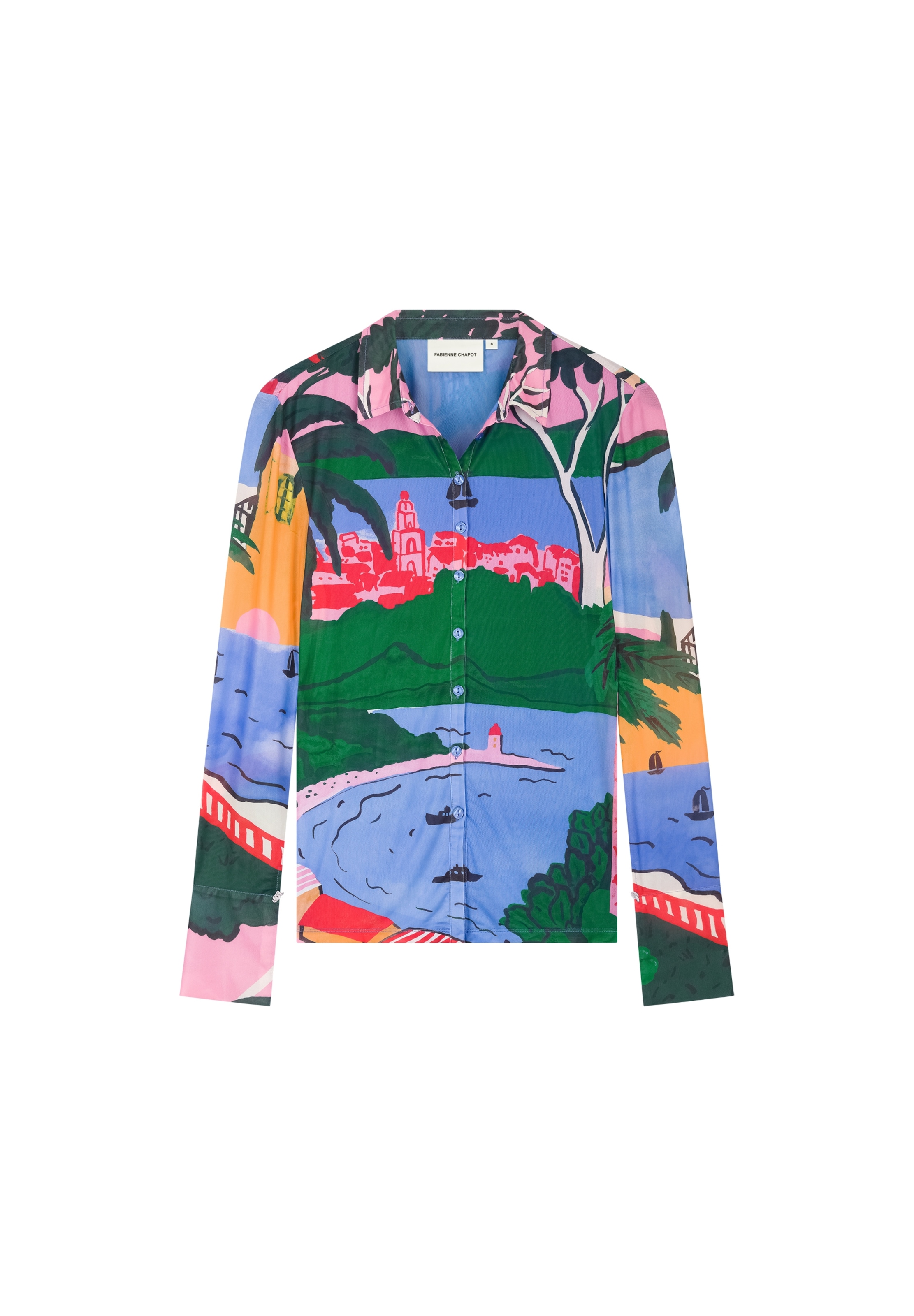 Chemisier Fabienne Chapot en mélange de couleurs : devant
