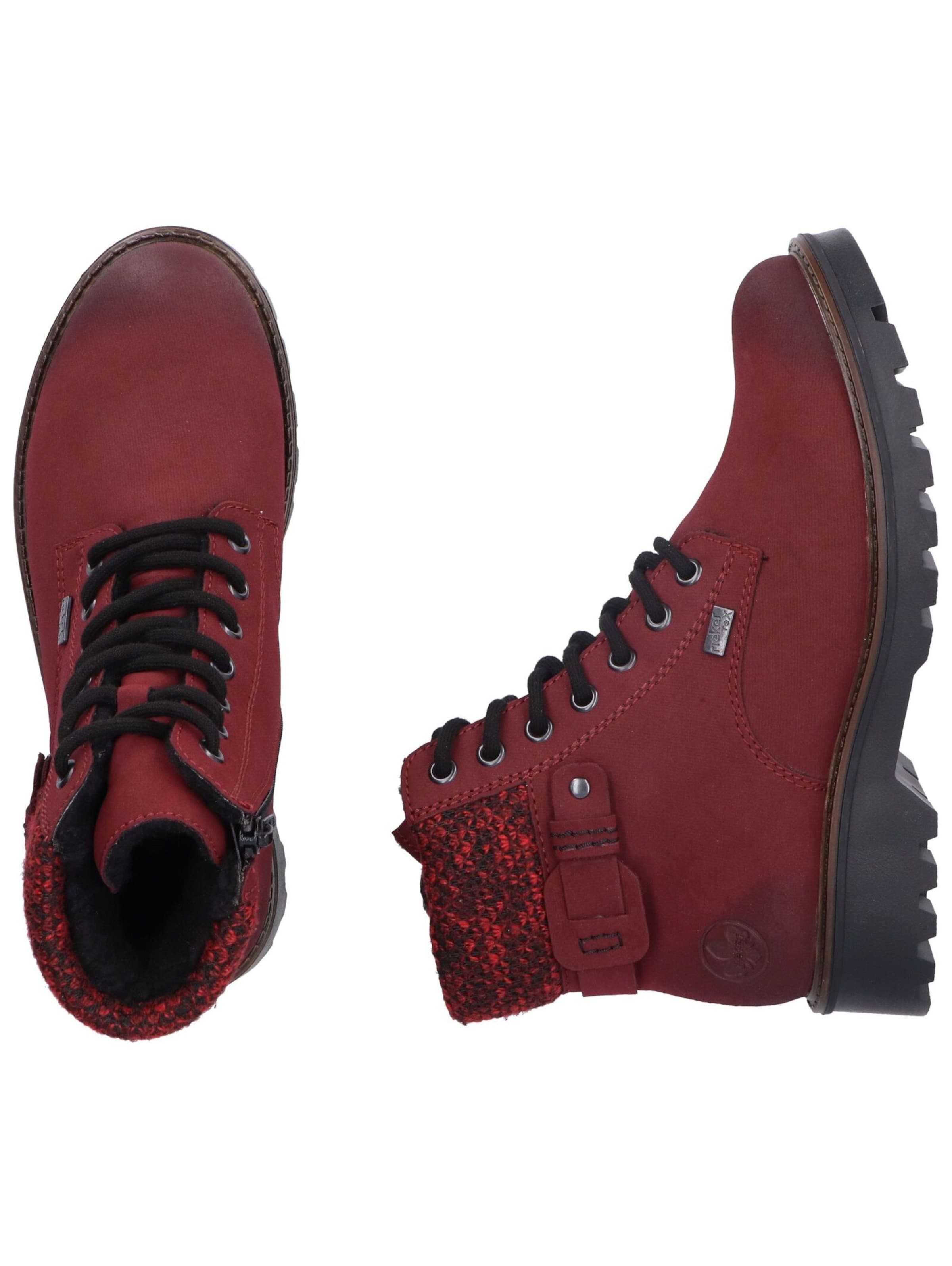 Rieker - Botim com fivela em vermelho