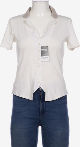 Brunello Cucinelli Bluse L in Weiß: predná strana