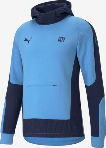 PUMA Sportsweatshirt 'Manchester City' in Blauw: voorkant
