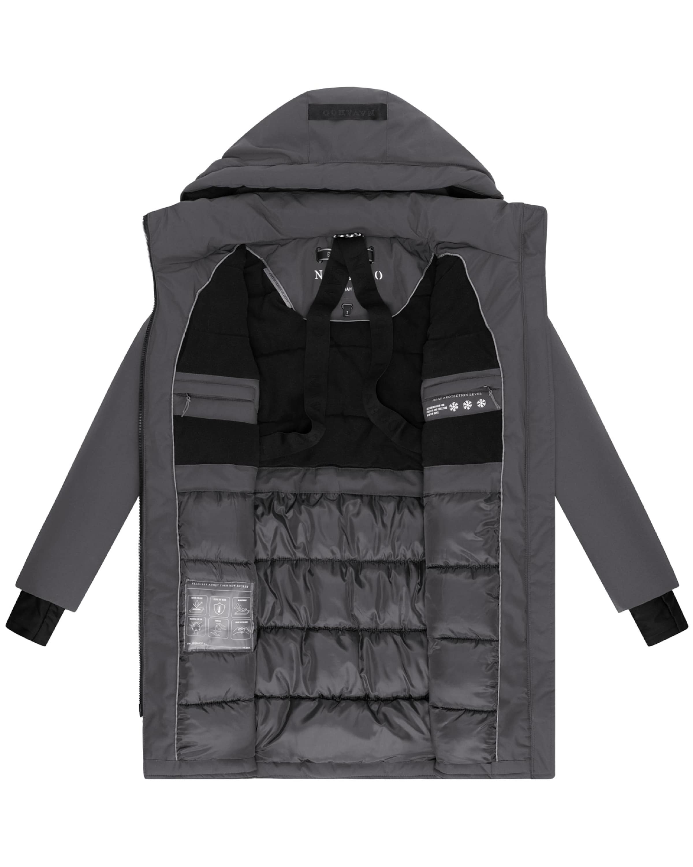 Manteau d’hiver 'Winterzart 14' NAVAHOO en gris