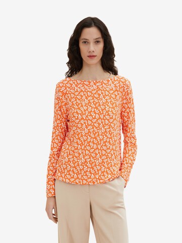 TOM TAILOR Shirt in Orange: front