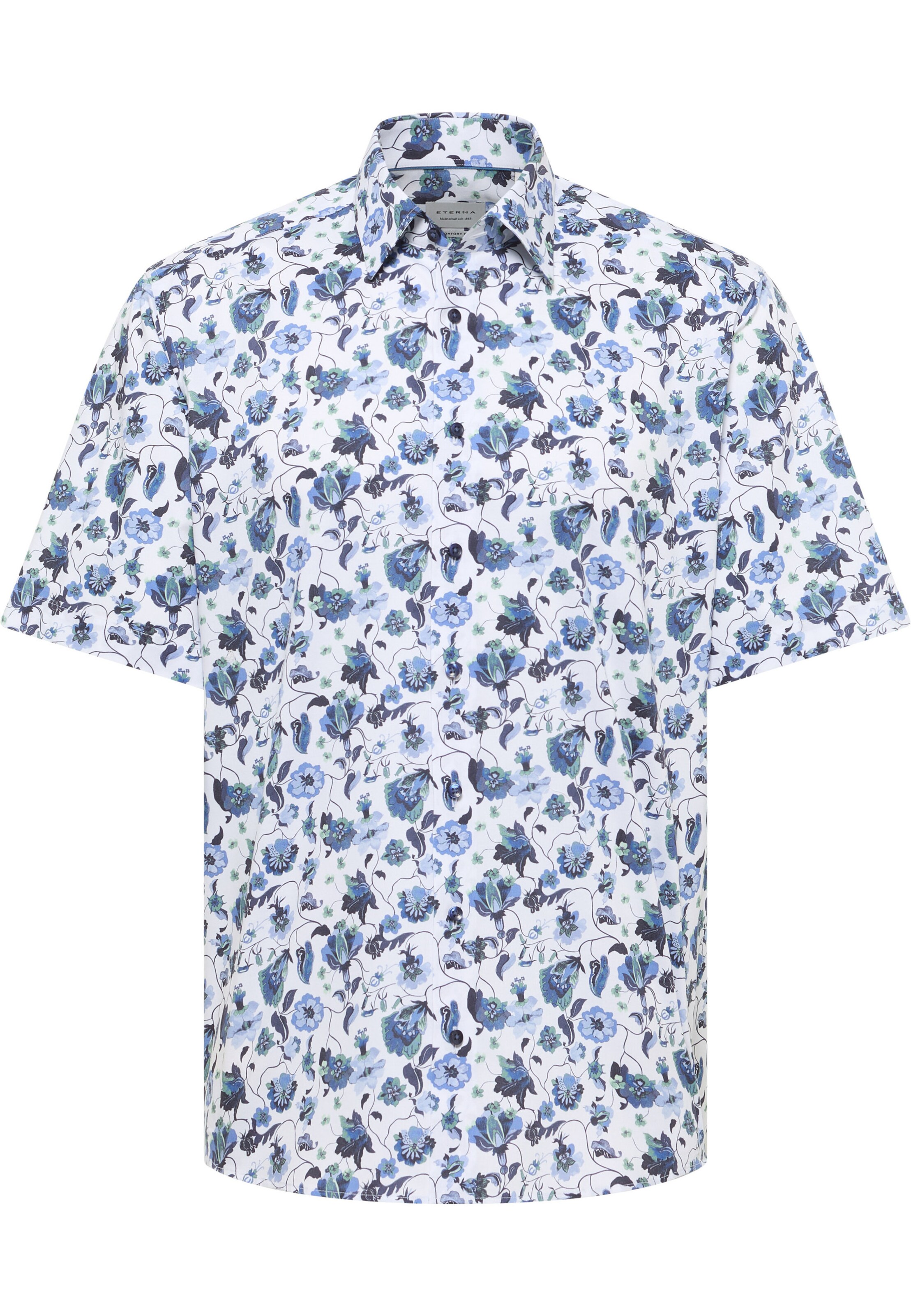 ETERNA Comfort fit Zakelijk overhemd in Blauw: voorkant