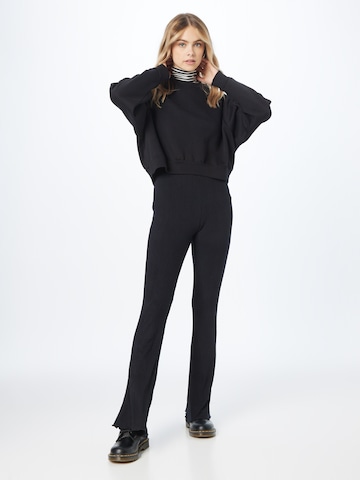 PIECES Flared Pants 'Jasmin' in Black