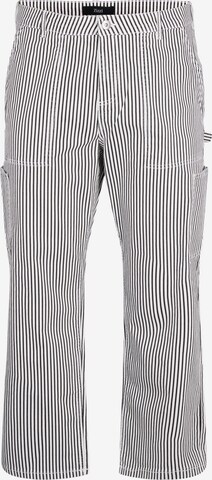 Regular Pantalon cargo 'JASHLEY' Zizzi en noir : devant