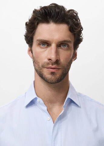 MANGO MAN Regular fit Button Up Shirt 'Playr' in Blue