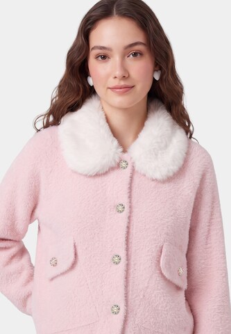 Cardigan myMo ESSENTIALS en rose : devant