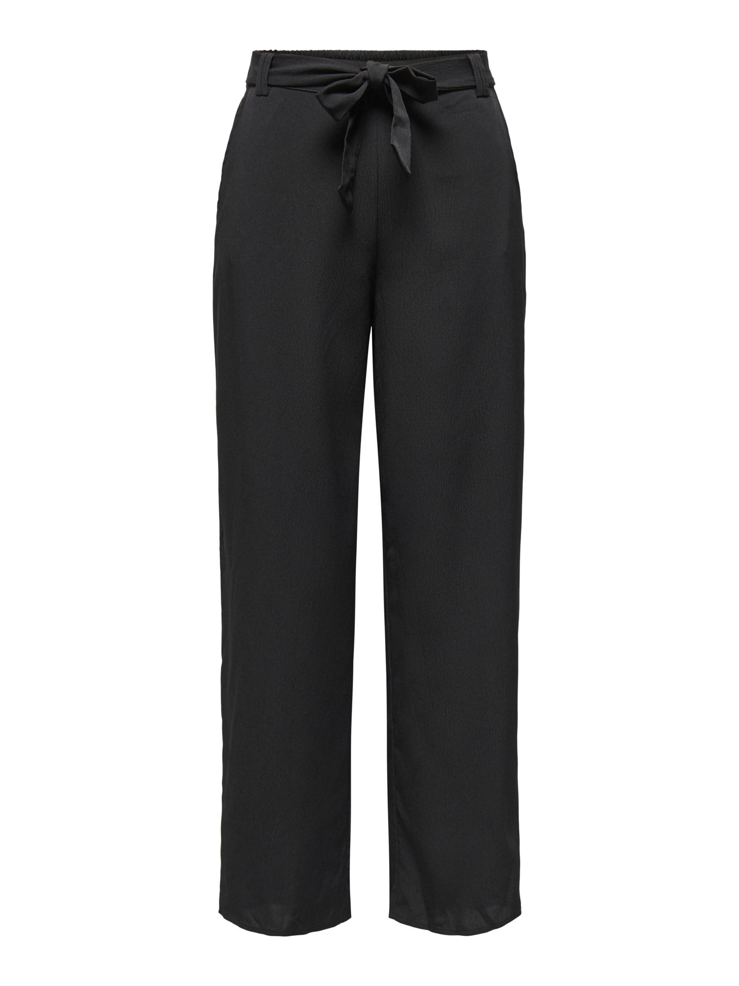 ONLY Wide Leg Bukser 'ONLNova' i sort: forside