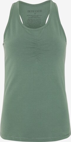 Detto Fatto Sports Top in Green: front