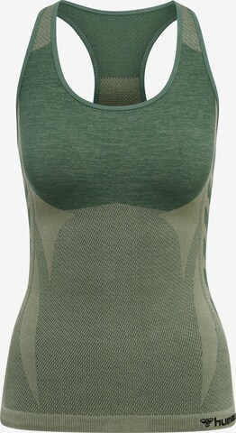 Hummel Sporttop in Groen: voorkant