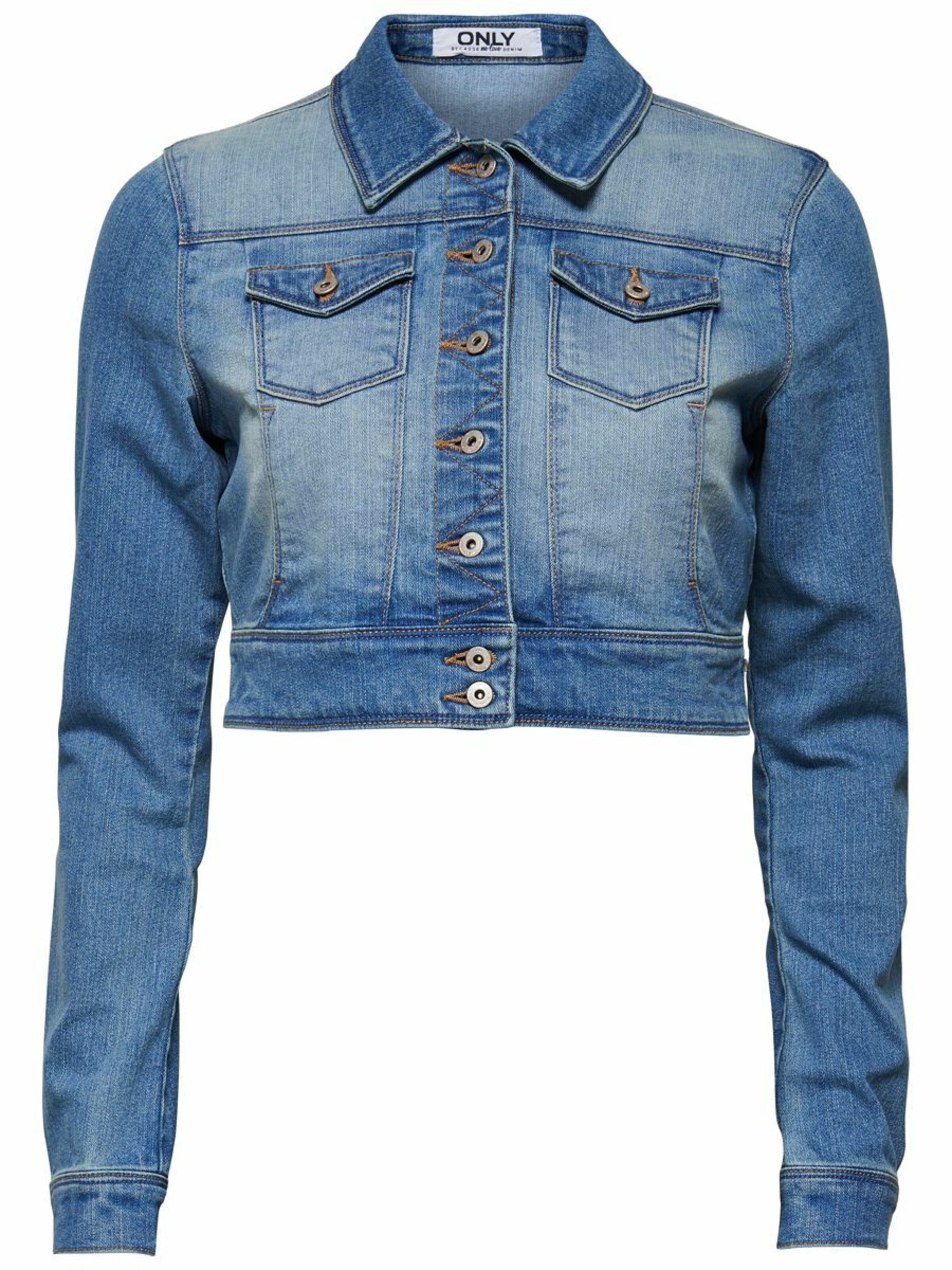 Only Petite Overgangsjakke i blå: forside