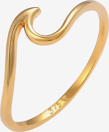 ELLI PREMIUM Ring Wellen in Gold: predná strana