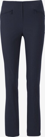 Goldner Slimfit Broek 'Louisa' in Blauw: voorkant