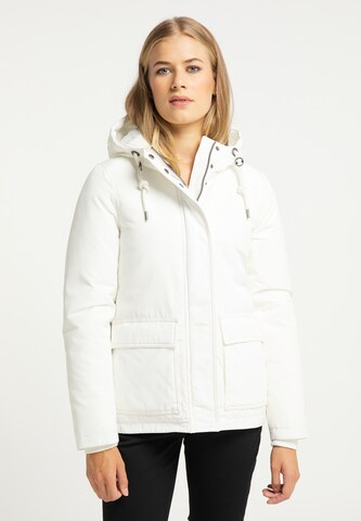 usha BLUE LABEL Winterjas in Wit: voorkant