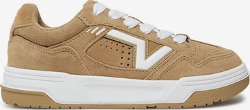 Chaussure à lacets VANS en beige : devant