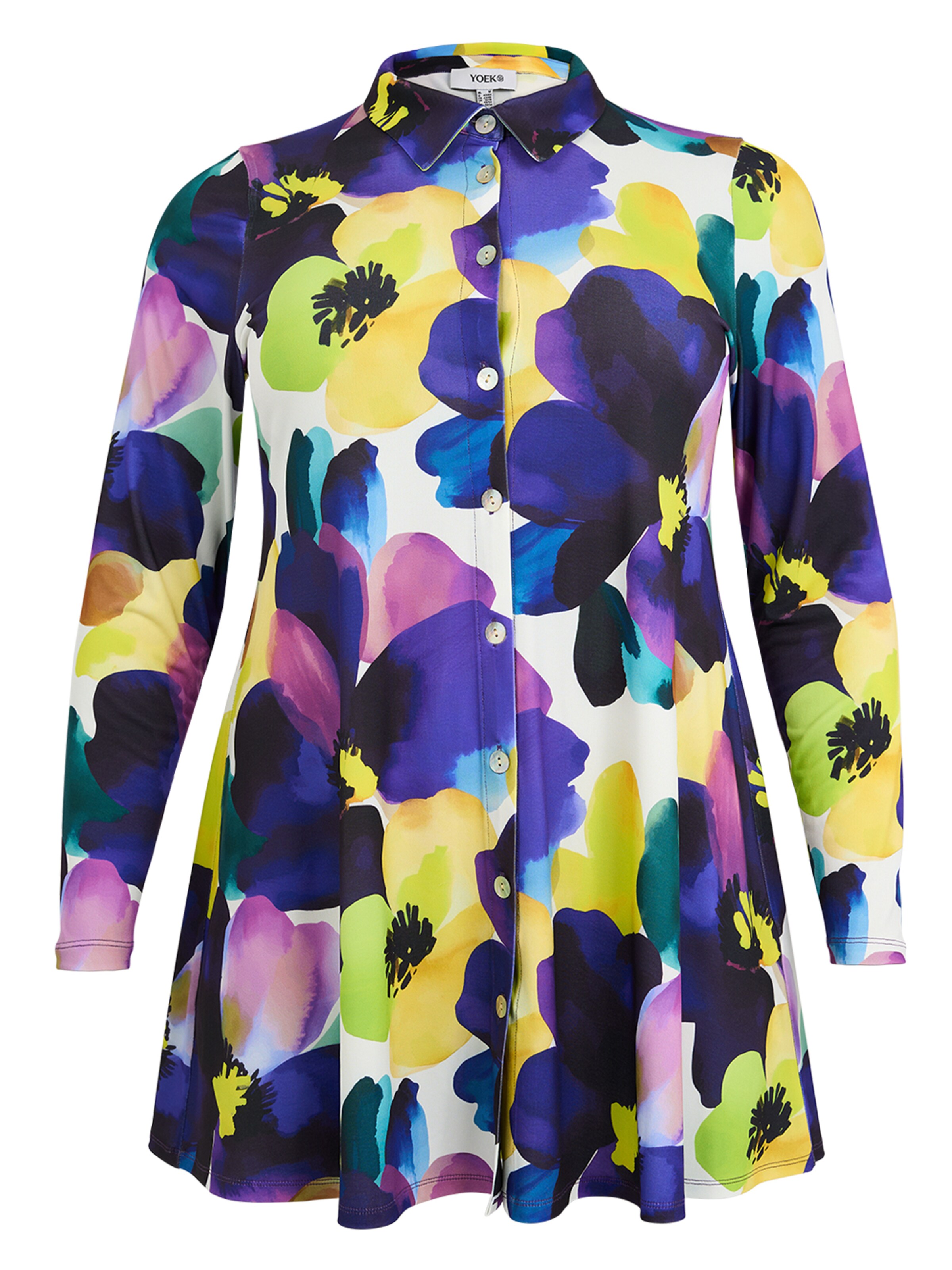 YOEK Bluse in Lila: Vorderseite