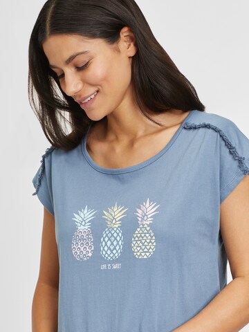 VIVANCE - Camisola de pijama 'Pineapple' em azul