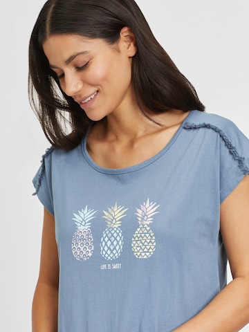 Camicia da notte 'Pineapple' di VIVANCE in blu