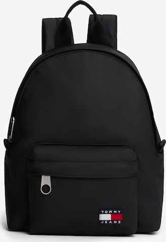 Tommy Jeans - Mochila 'ESS' en negro: frente