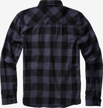 Brandit Regular fit Button Up Shirt in Black