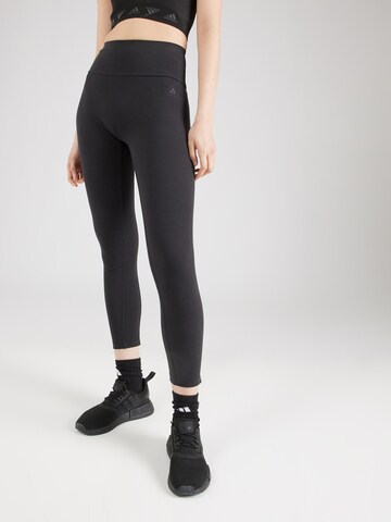 ADIDAS SPORTSWEAR Slim fit Workout Pants in Black: front