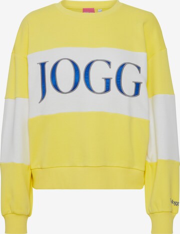 The Jogg Concept Sweatshirt 'JCSAFINE' in Geel: voorkant