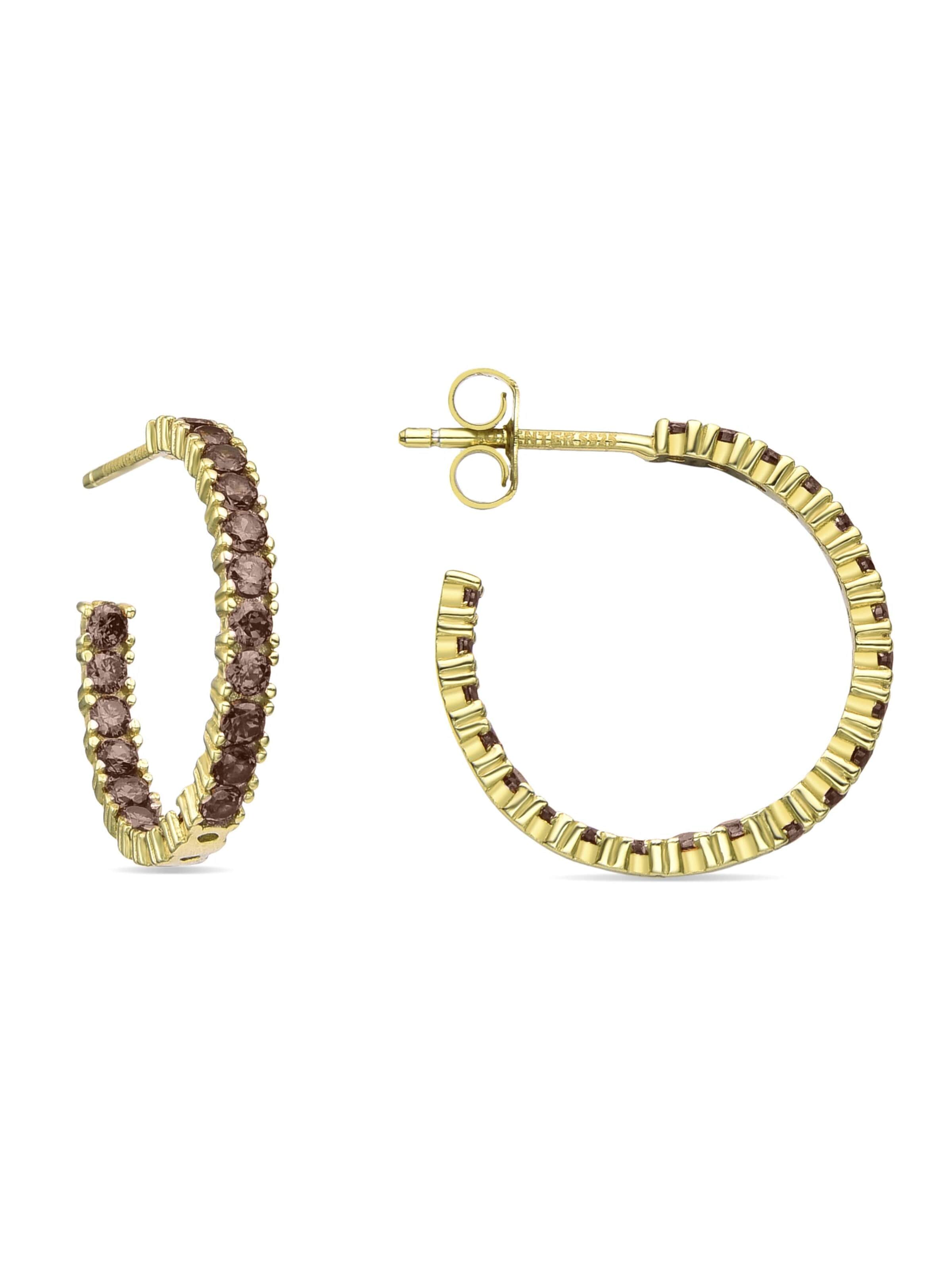 Luxenter Earrings 'Iotha' in Gold: front