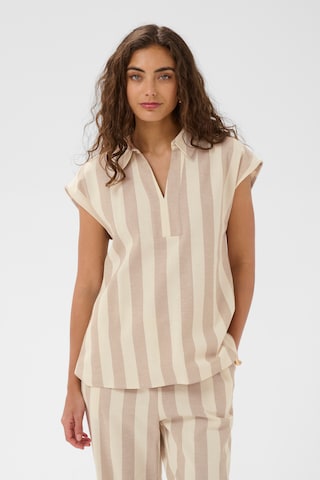 CULTURE Bluse in Beige: Vorderseite