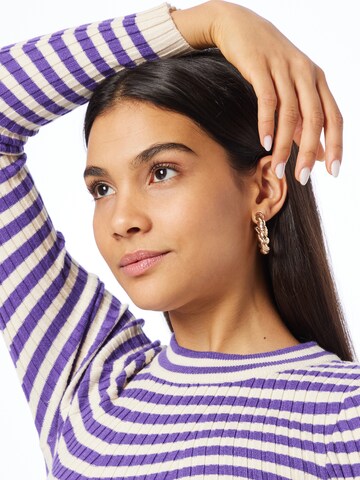 PIECES Sweater 'Crista' in Purple