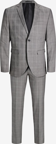 JACK & JONES Slimfit Puku 'JPRFranco' värissä harmaa: etupuoli