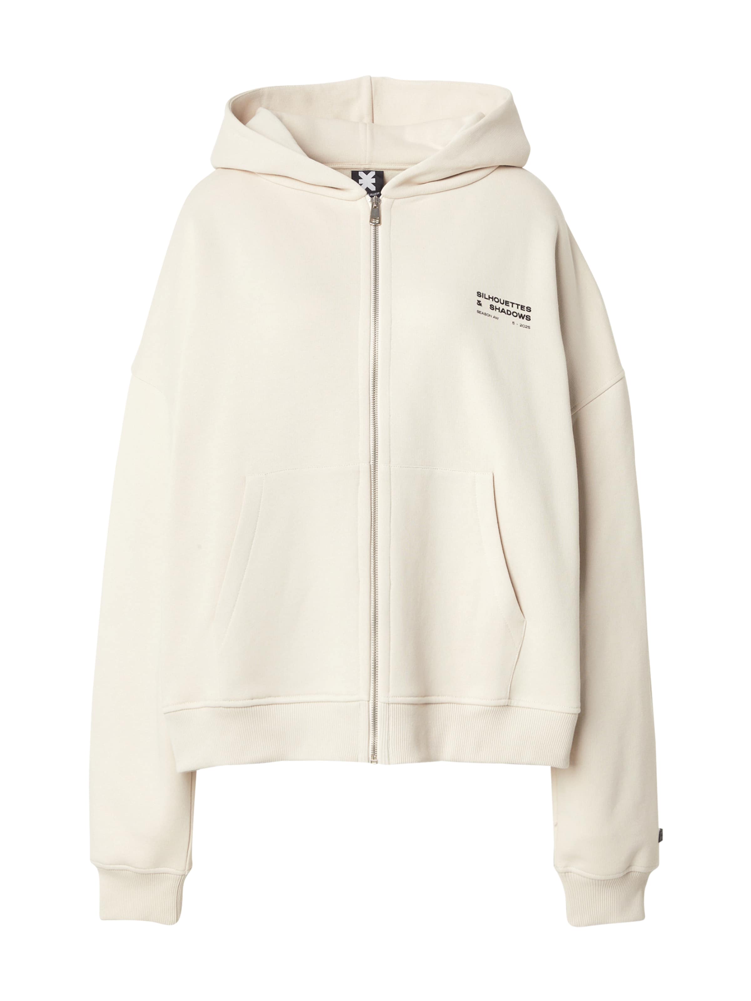 Karo Kauer Bluza rozpinana w kolorze beżowy: przód