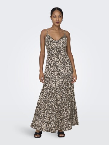 ONLY - Vestido de verano en marrón: frente