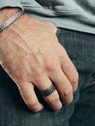 Akitsune Bracelet 'Terra' in Silver: front