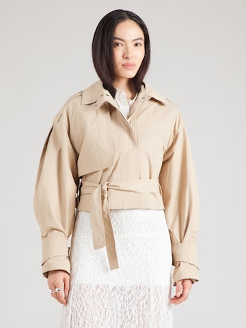 IRO Prehoden plašč | bež barva: sprednja stran