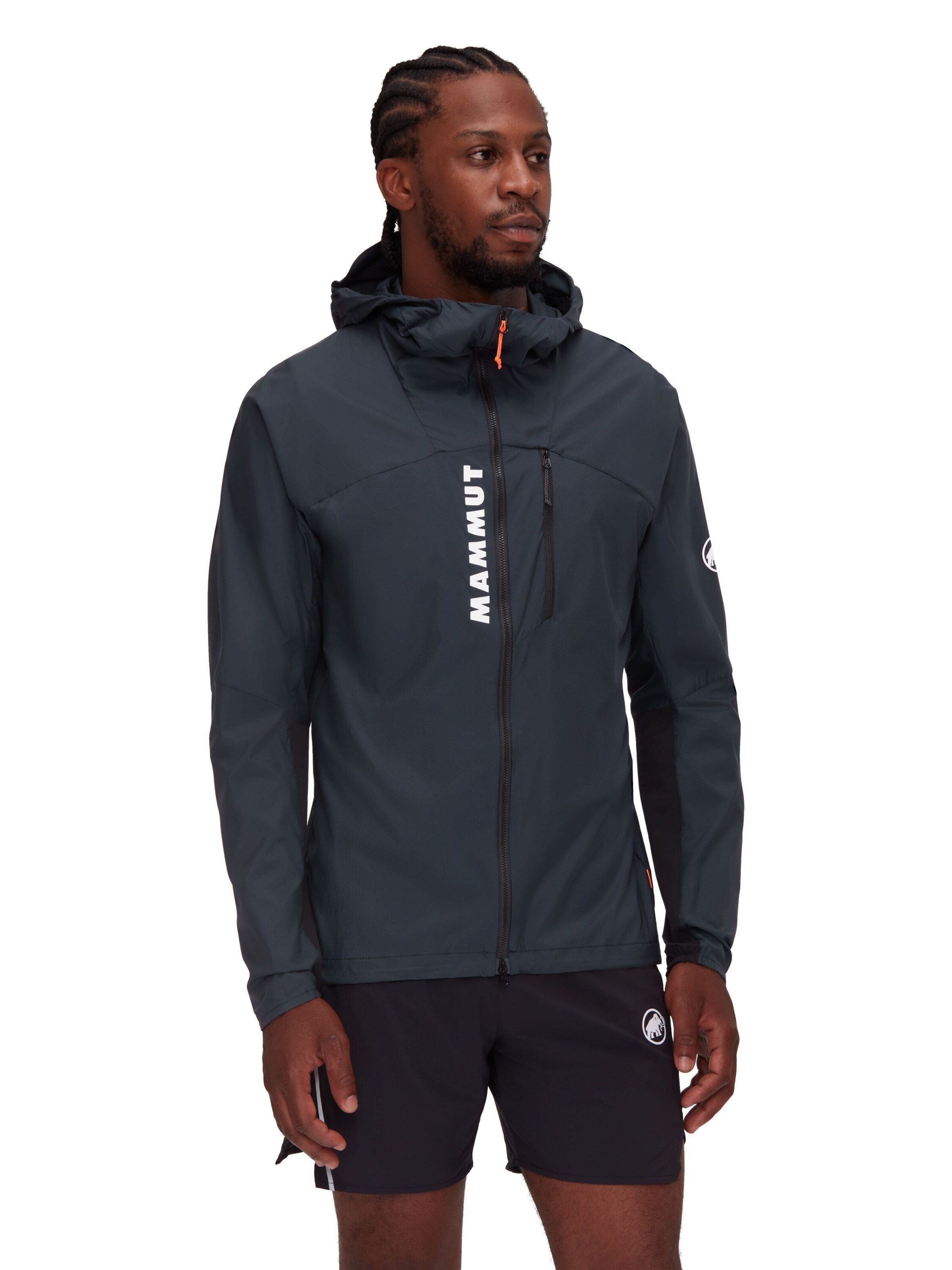 MAMMUT Athletic Jacket in Grey: front