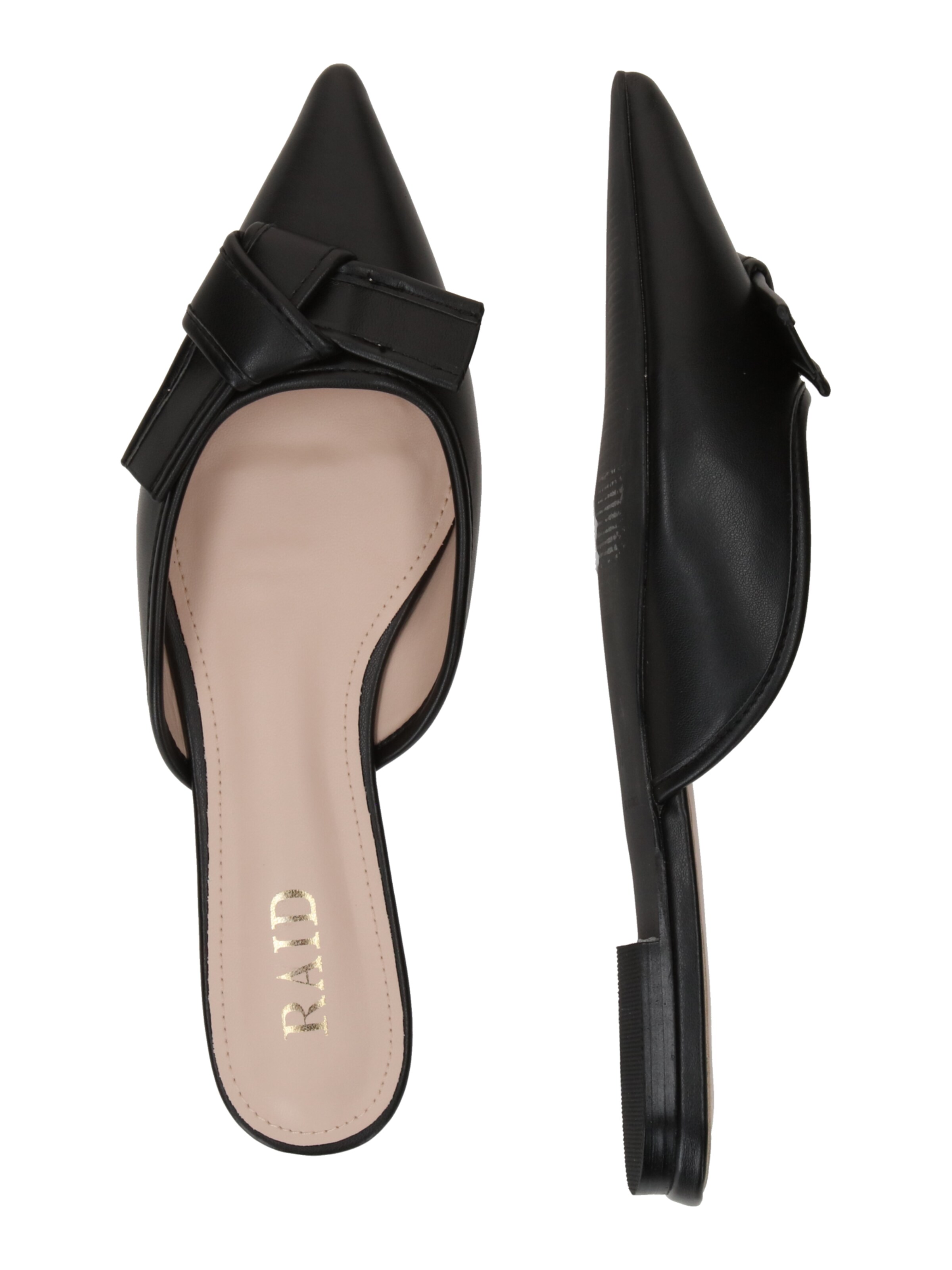 melns Raid Ādas čības 'KALLY'