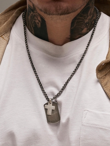 REYTEL Ketting 'MARINE ROPE' in Zilver: voorkant