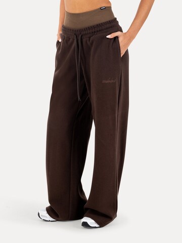 Loosefit Pantalon Smilodox en marron