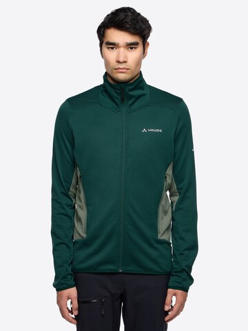 VAUDE Funktionsfleecejacke 'Monviso' in Grün: Vorderseite