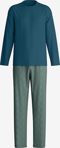 CALIDA Pyjama lang 'Relax Streamline' in Groen: voorkant