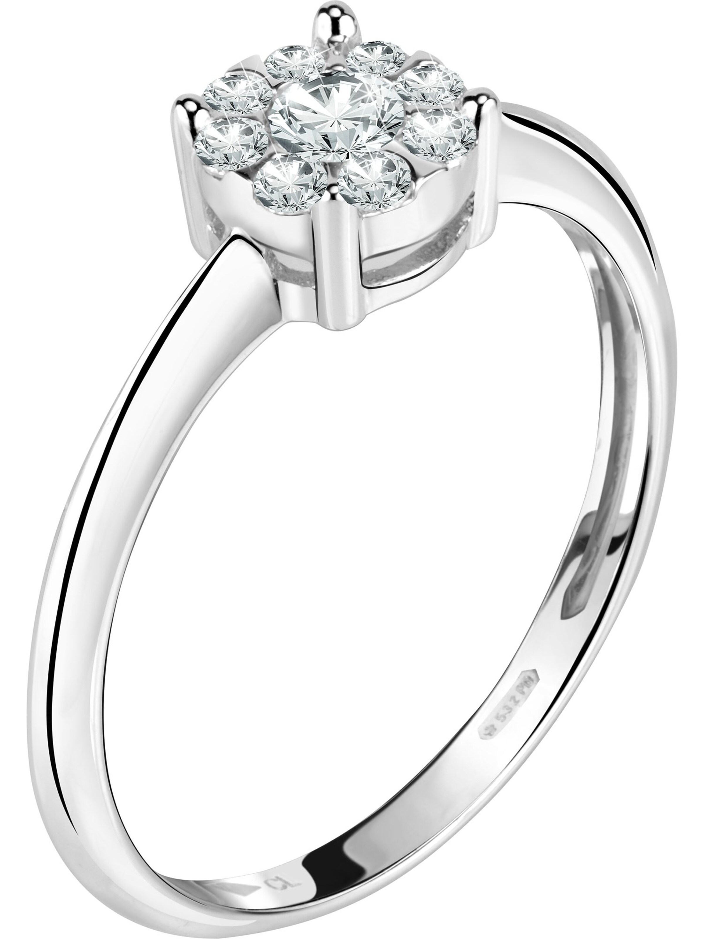 CHRIST Ring in White: front