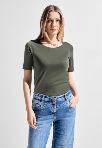 CECIL T-shirt 'Lena' i grön: framsida